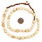 The Bead Chest Naga Conch Shell Beads - Full Strand of Genuine Natural Ocean Seashell Beads from Nepal (Round 10mm, Vintage)